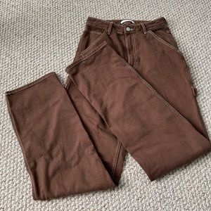 PacSun brown 90’s BF carpenter pants. Size 26